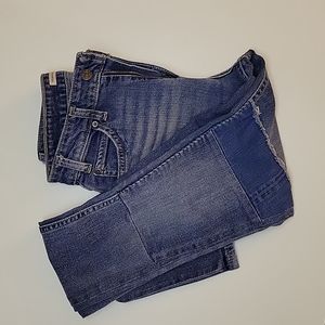 Patchwork Levis 721 Vintage High Rise Skinny Jean